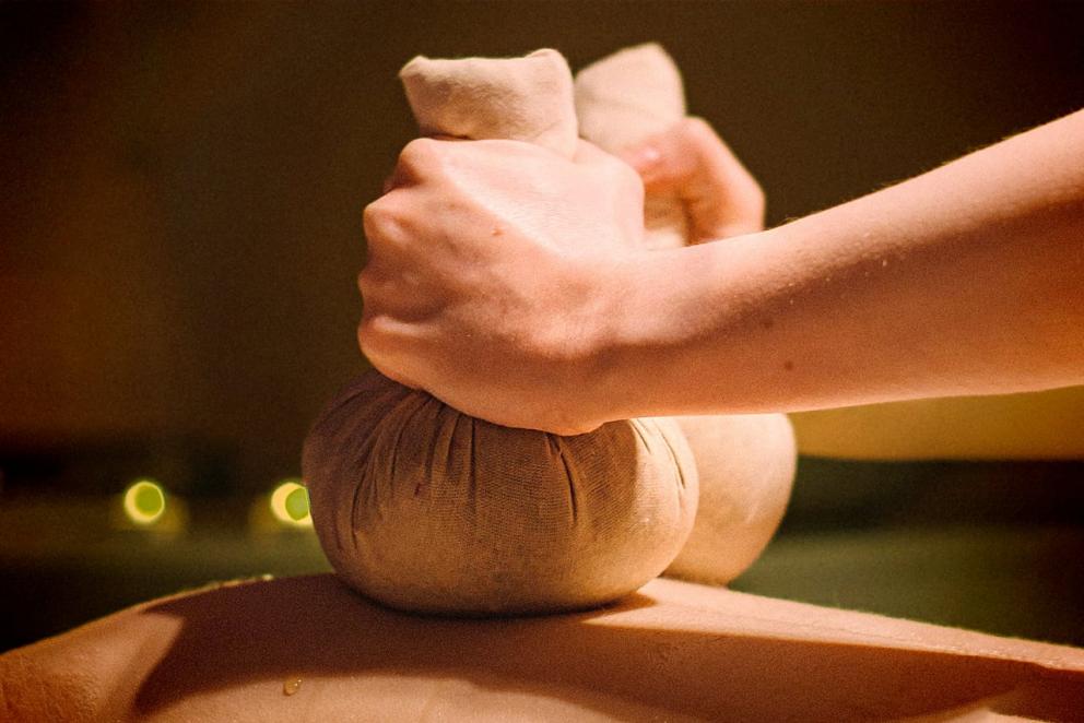 Reissäckchen Massage